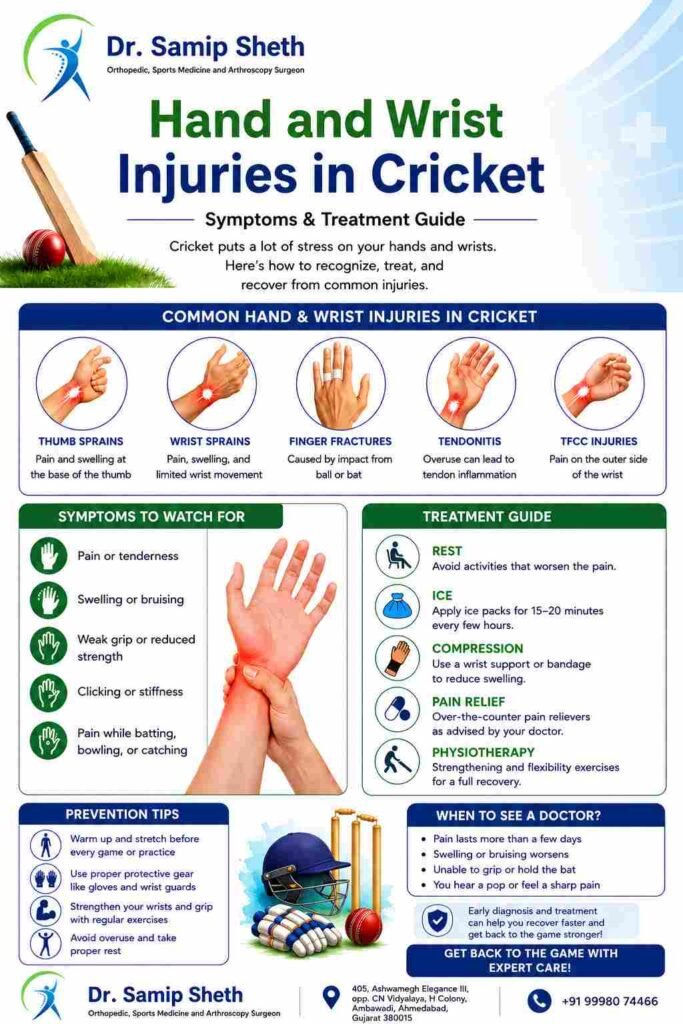 Cricket hand and wrist injuries guide