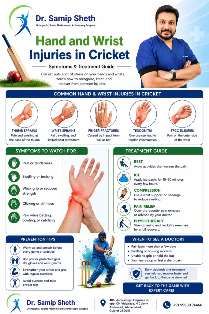 Cricket hand and wrist injuries guide