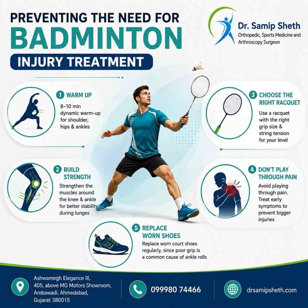 Preventing the Need for Badminton Injury Treatment